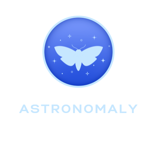 main logo for website a white moth and stars inside a purple icon with a white border